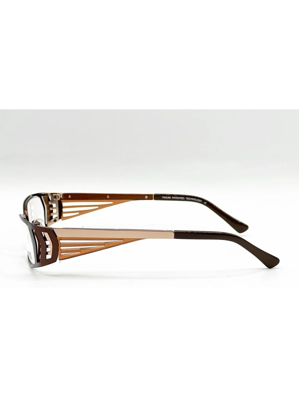 Takumi T9740 10 Gold Tortoise Eyeglasses W/ Clip 50-17-135